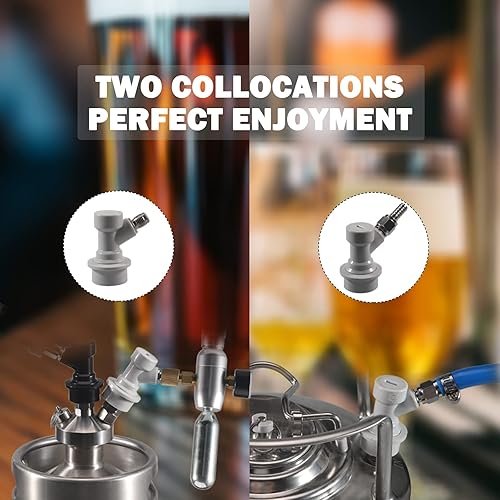 Miniatura 3 de MUGLIO - Cerradura de bola de desconexión de gas con tuerca giratoria 516, conector de bloqueo de bola de CO2 para Cornelius Keg Home Brew