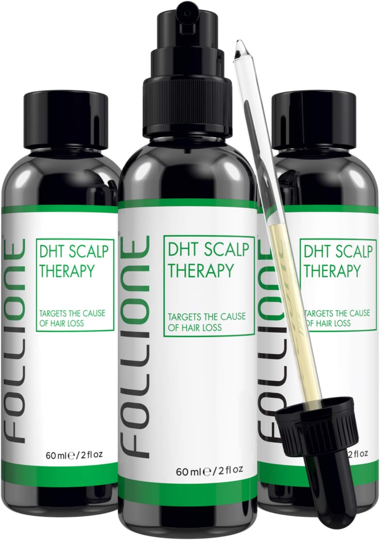 DHT Scalp Therapy - three month supply. Dermatologically tested. Regrow Hair Loss from DHT & Alopecia. Generate Hair Growth & Prevent Further Balding.