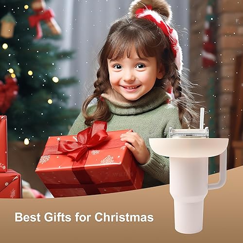 Miniatura 7 de Lufndyi Cuenco para aperitivos Stanley Cup de 40 onzas con asa, bandeja reutilizable para aperitivos compatible con Stanley Cup de 40 onzas, placa