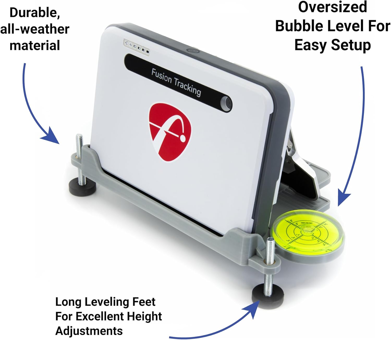 Leveling Stand Compatible with Flightscope Mevo+ - Heat Resistant, Adjustable, Made in The USA