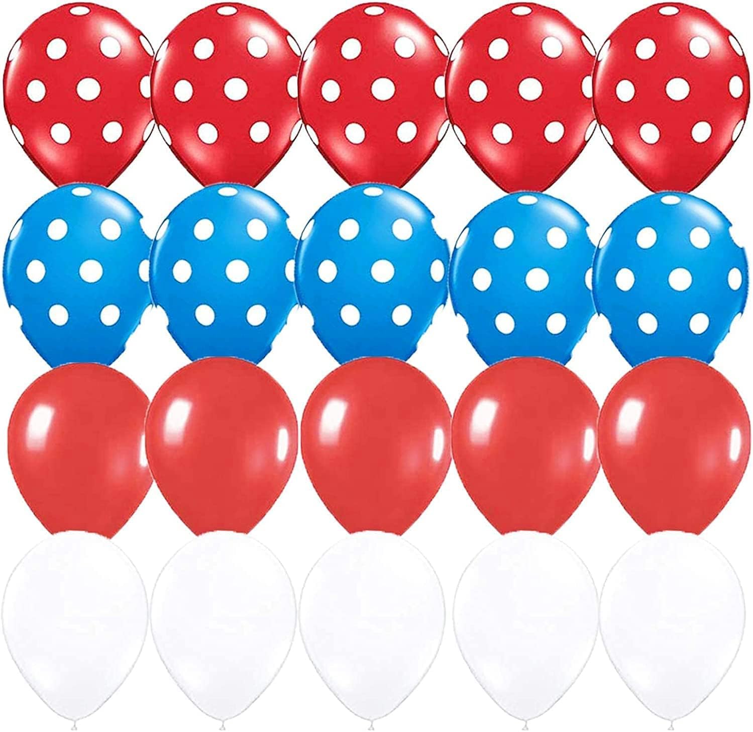 Qian's Party Dr Suess Balloons/Dr. Suess Cat in The Hat Birthday Decorations Red Blue Balloons/Dr. Seuss Cat in The Hat Baby Shower Decorations/Circus Carnival Decorations