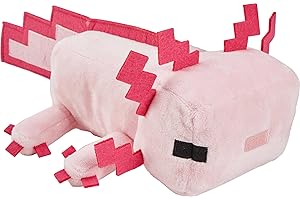 Mattel Minecraft Basic 8-Inch Plush Axolotl Soft Doll for Kids