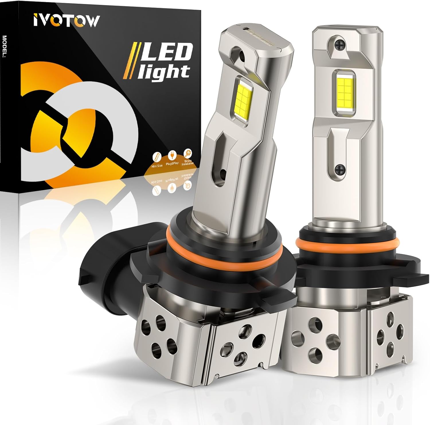 ivotow Vision 9006 Bulbs 16000LM High Beam, Low Beam and