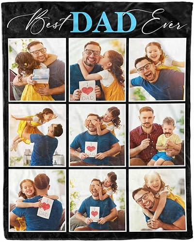 Miniatura 1 de D-Story Regalo para mi papá, manta con foto personalizada, manta de foto personalizada, manta de fotos personalizada, manta de fotos personalizada,