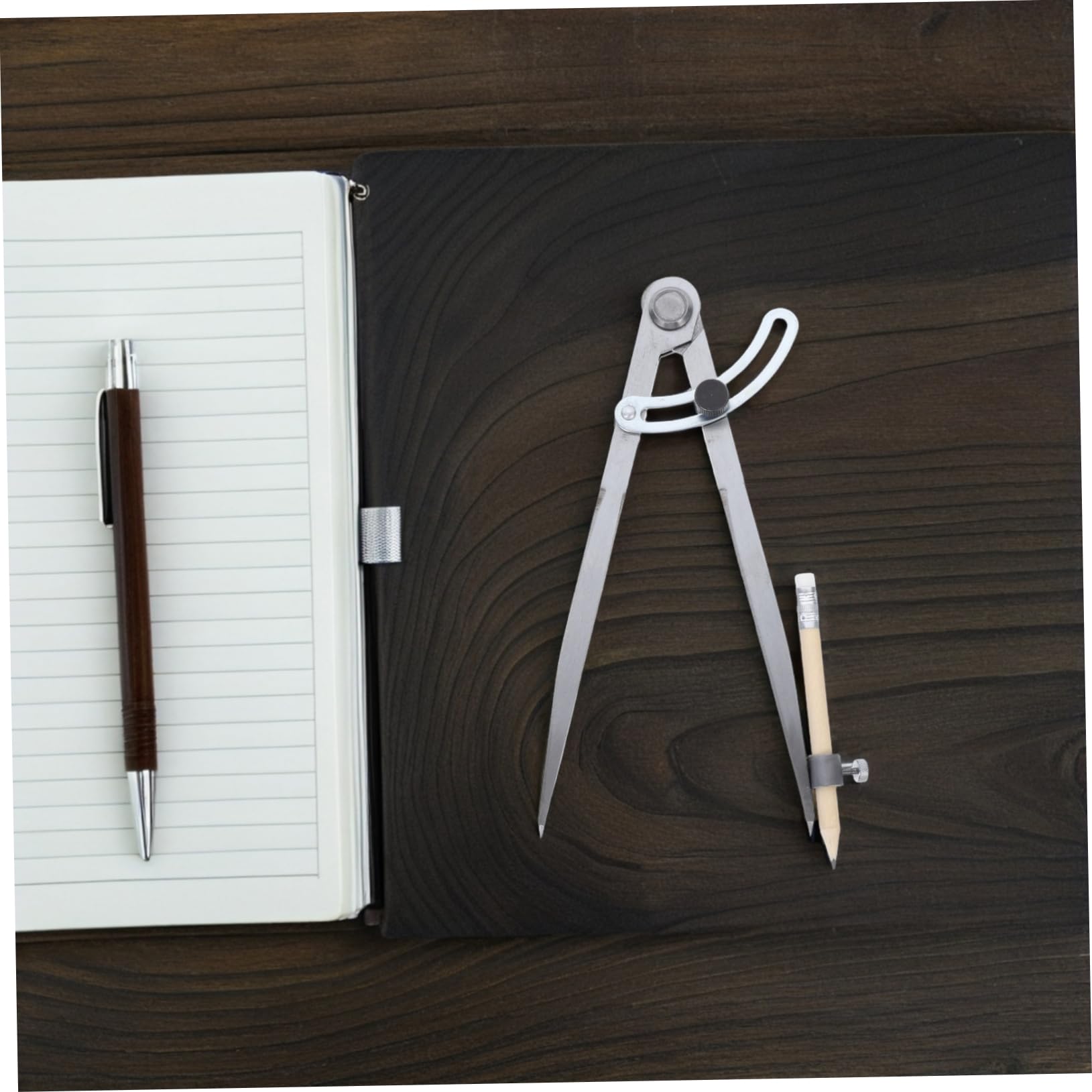 VILLCASE De Dibujo Compás De Ala De Acero Al Con Portalápices Compás Para Geometría De Precisión Para Carpintería Instrumental De Dibujo Para Carpintería