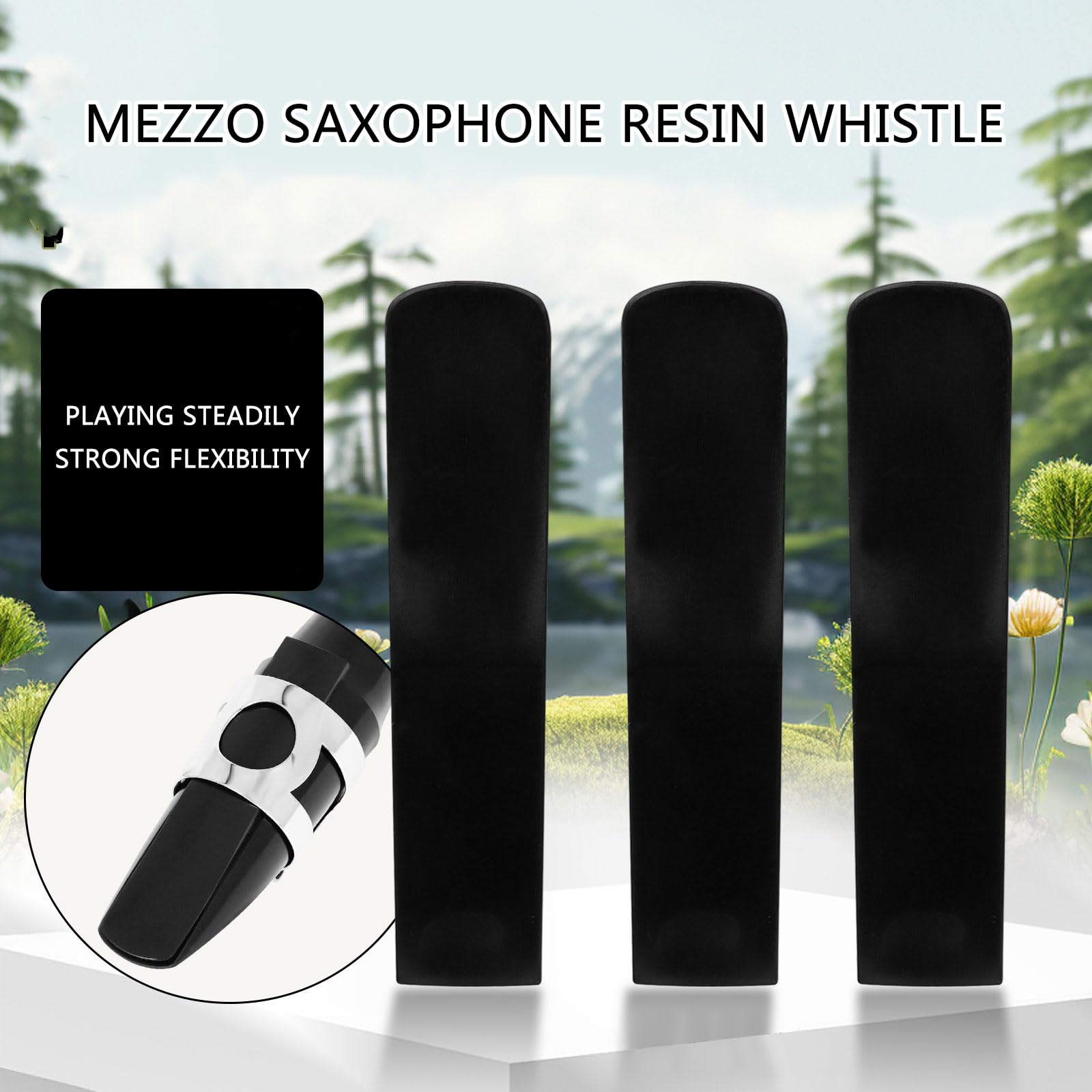 3Pcs Resin Saxophone Mouthpiece Whistles Strength 2.5 Saxophone Whistles Sax Instrument Whistles Instrument Parts