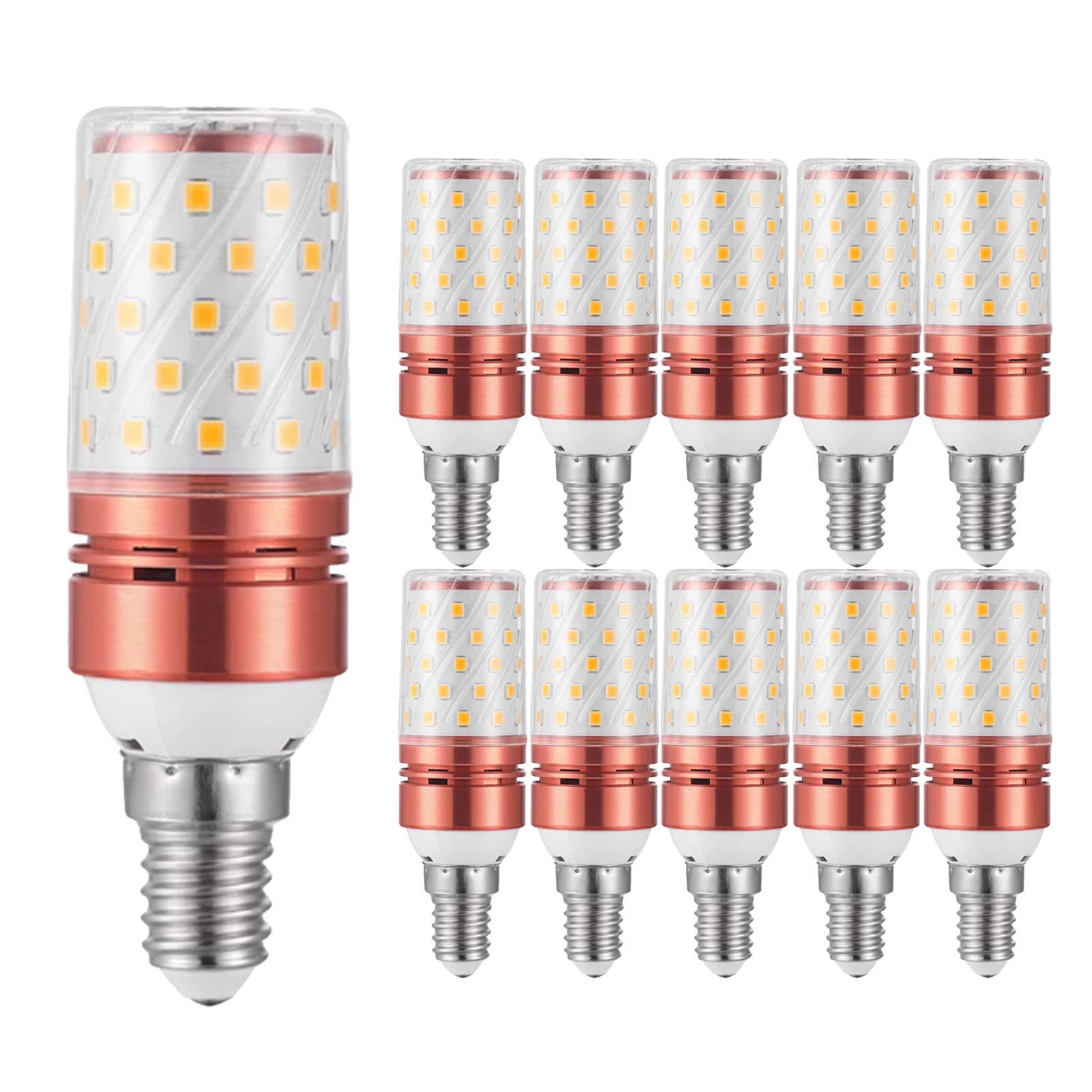 Support Lampe Ampoule maïs LED, bougeoir LED, Base Bougie 12W, Blanc Chaud/Blanc Froid/Blanc Neutre, 3 Nuances lumière