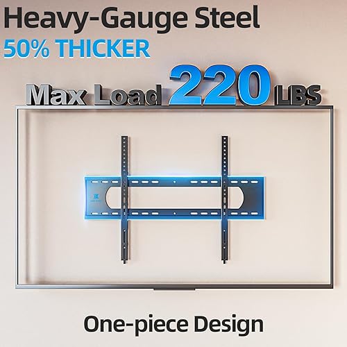 Miniatura 2 de Soporte de pared de TV resistente de 85, 86, 98, 100 pulgadas, para televisores grandes de 55 a 120 pulgadas de hasta 220 libras y Vesa de 35.433 x