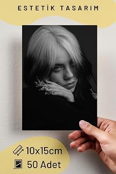 Postifull Billie Eilish Kolaj Poster Seti -Spotify Uyumlu Poster -Duvar Dekoru -10Cm*15Cm-Kalın Kuşe Kağıt;