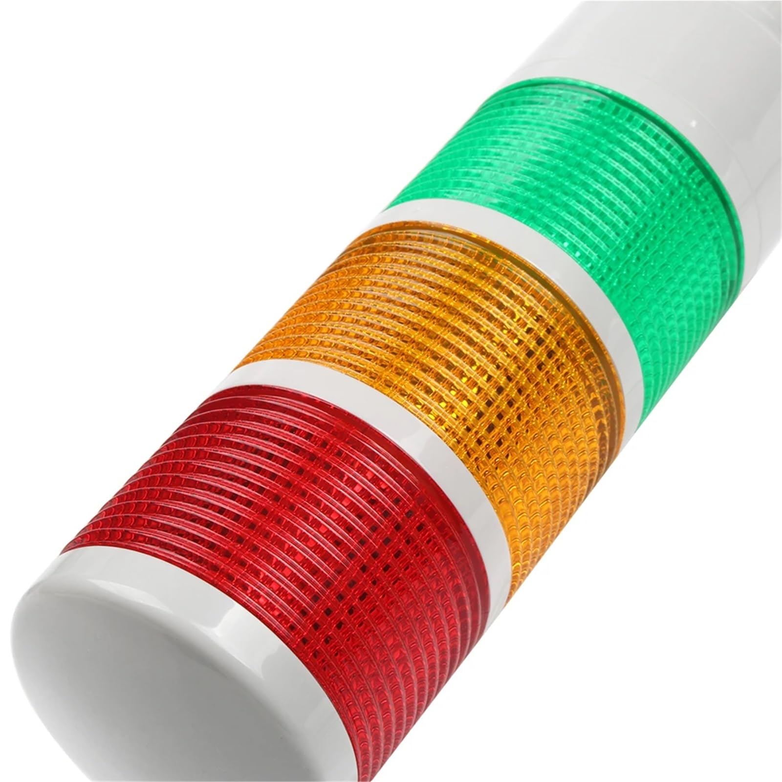 Luz de pila giratoria de 180 grados, luz de advertencia industrial roja, ámbar y verde for máquina CNC, CC 12-24 V, CA 110-220 V, luz intermitente fija LED(1 layer Green,AC110-220V)