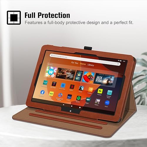 Miniatura 6 de Fintie Funda para tableta Tienda Fire HD 10 y 10 Plus (1311 generación, versión 20232021) de 10.1 pulgadas, multiángulo, con bolsillo, función de