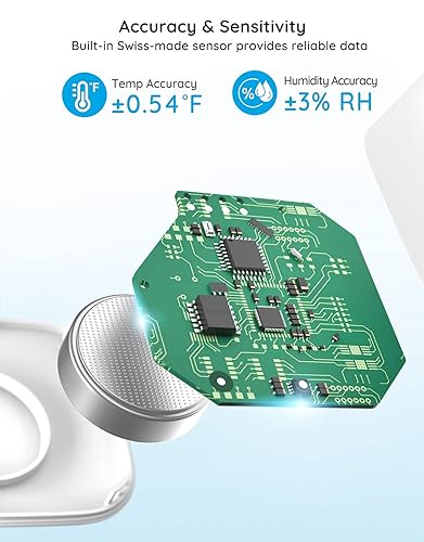 Miniatura 9 de Govee Termómetro higrómetro termómetro inalámbrico mini sensor de humedad Bluetooth con alerta de notificación almacenamiento y exportación de datos