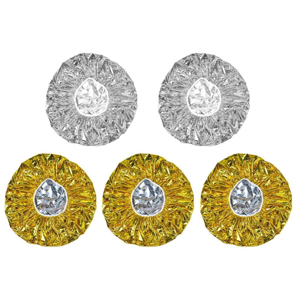 Ipetboom 5pcs Insulated Hair Cap for Dye Highlight Heat Baking Oil Hat Deep Conditioning Hair Coloring Kit