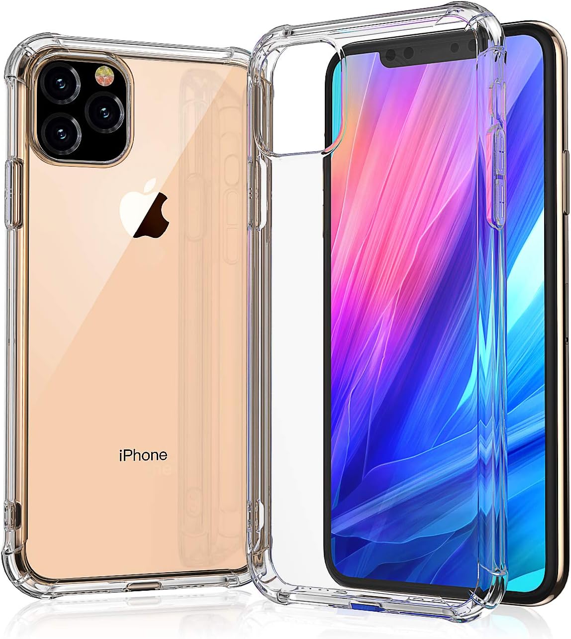 Chirano Case compatible with iPhone 11 Pro Max, Only for 6.5 inch, Clear,4 Corners Shockproof Protection