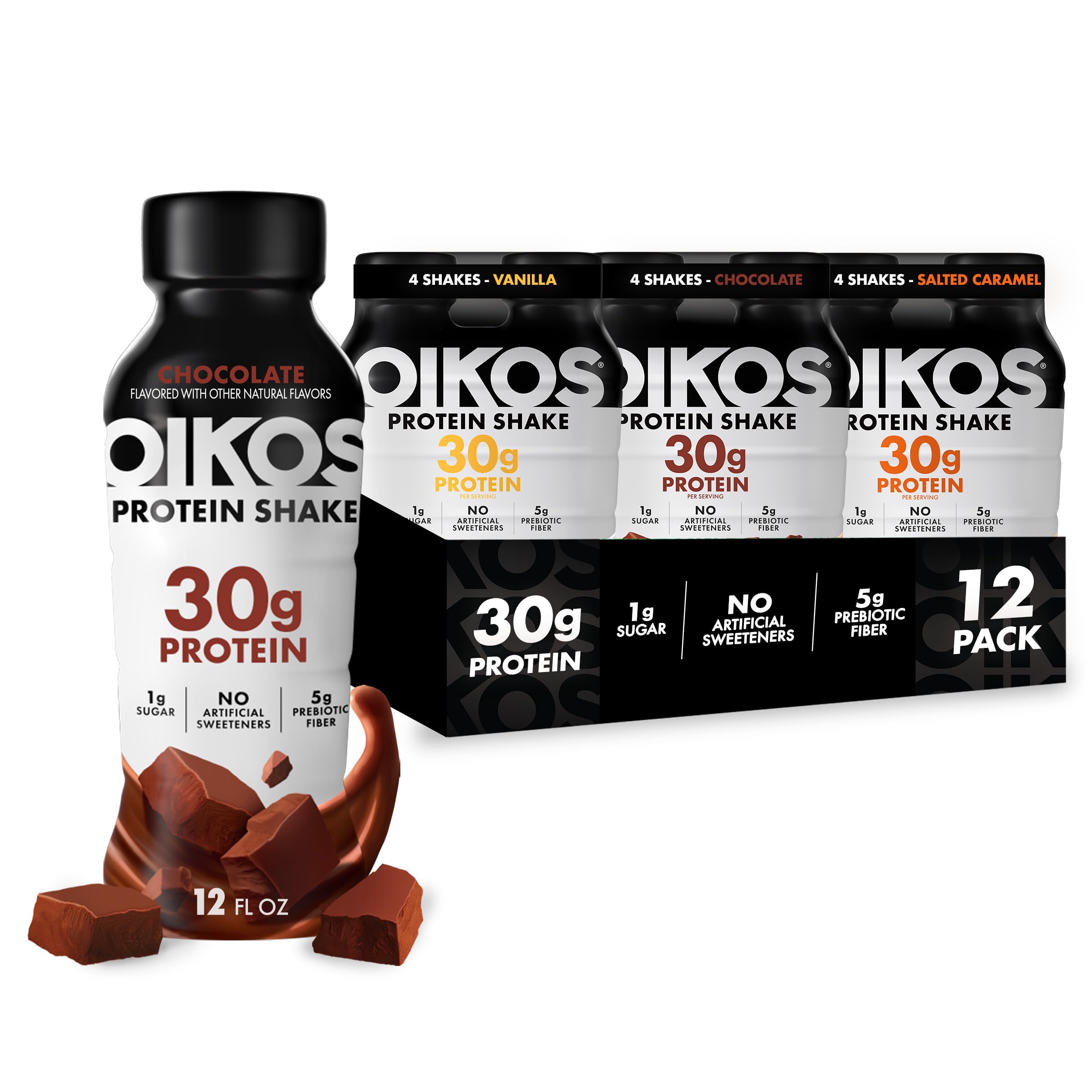 Oikos Protein Shake, Salted Caramel, 30g Protein, 12 fl oz, 12 Count — Amazon image 25