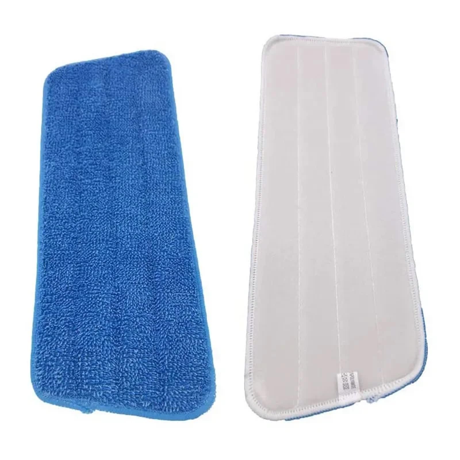 10 panni di ricambio in microfibra for mocio | Ricarica lavabile adatta for mop spray, strumenti for la pulizia, bagnati e asciutti(14x46cm-blue)