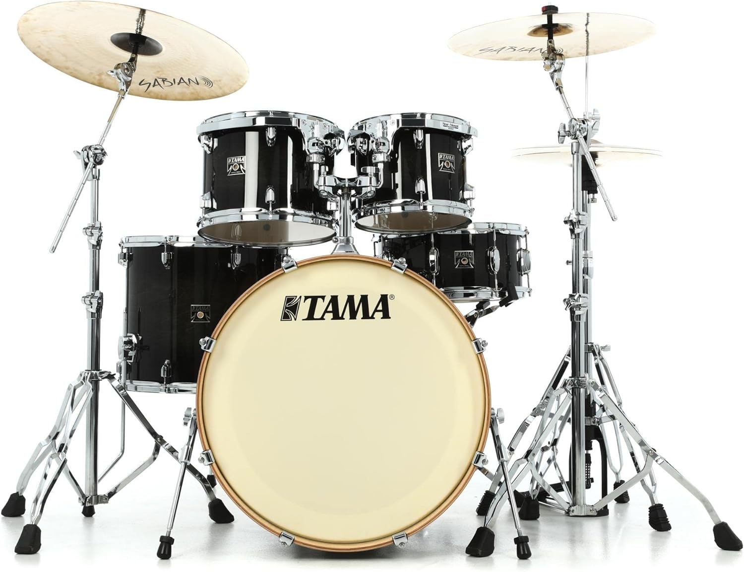 Tama Superstar Classic 5-Piece Shell Pack - Transparent Black Burst Lacquer