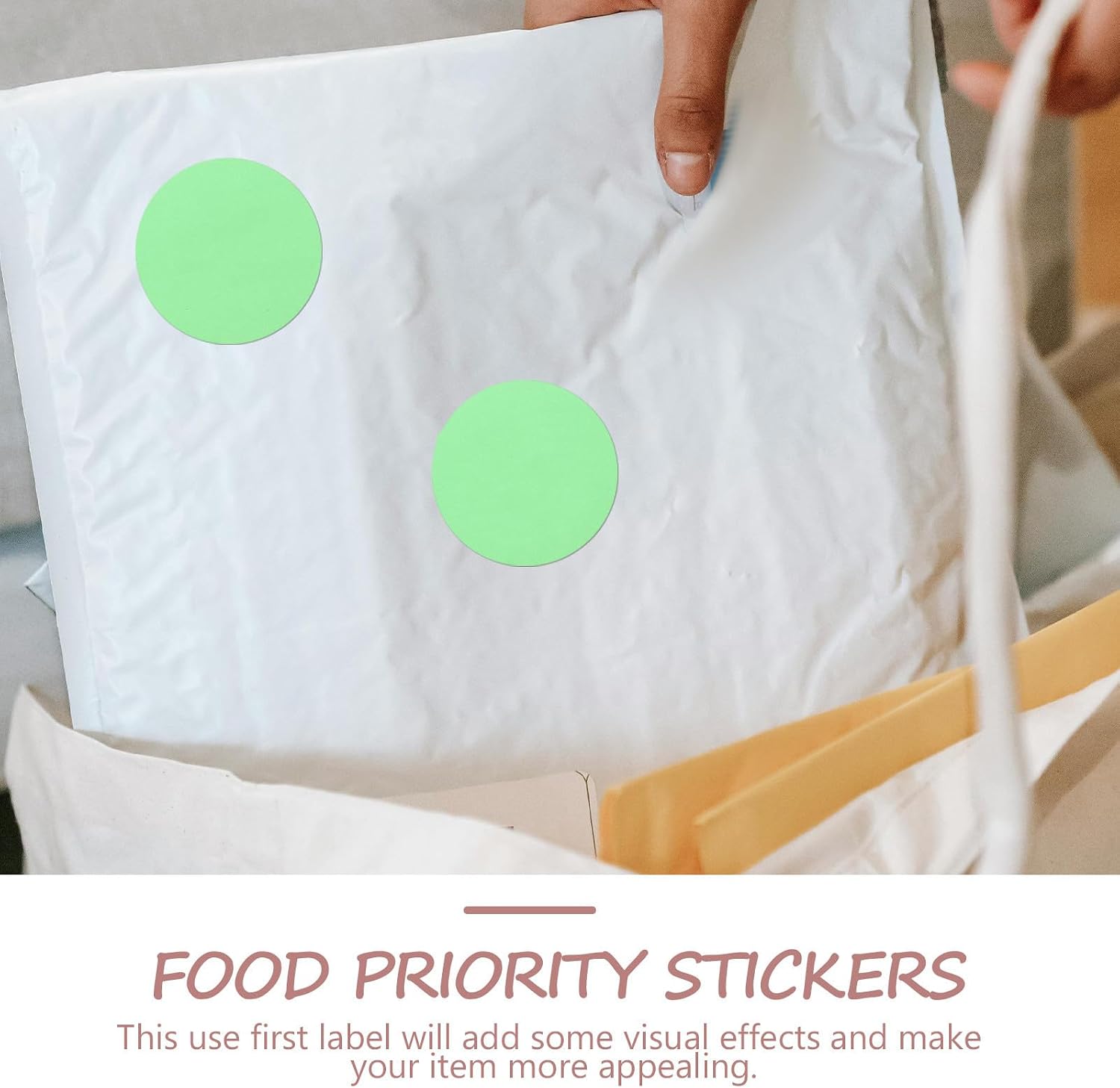 3 Rolls Inventory Control Labels Priority Use Food Storage Stickers Adhesive Coated Paper Easy to Apply Visual Effects for Bar and Home Use