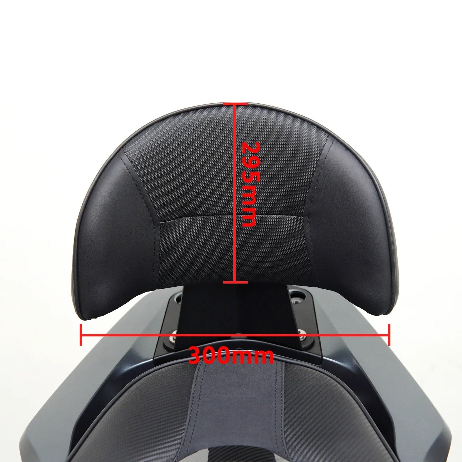 Reposabrazos Pasajero de Motocicleta Soporte de Ma Compatible con LEAD125 cojín de Respaldo Engrosado Almohadilla de Respaldo Trasero Modificado para Pasajero