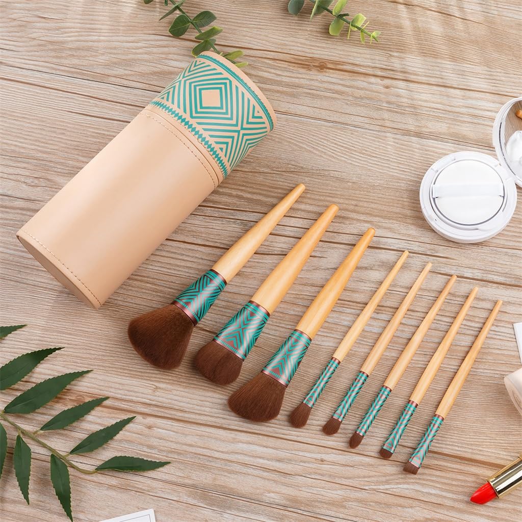 8 pędzli do makijażu boho zestaw narzędzi kosmetycznych luźny pędzel do pudru pędzel do podkładu pędzle do makijażu