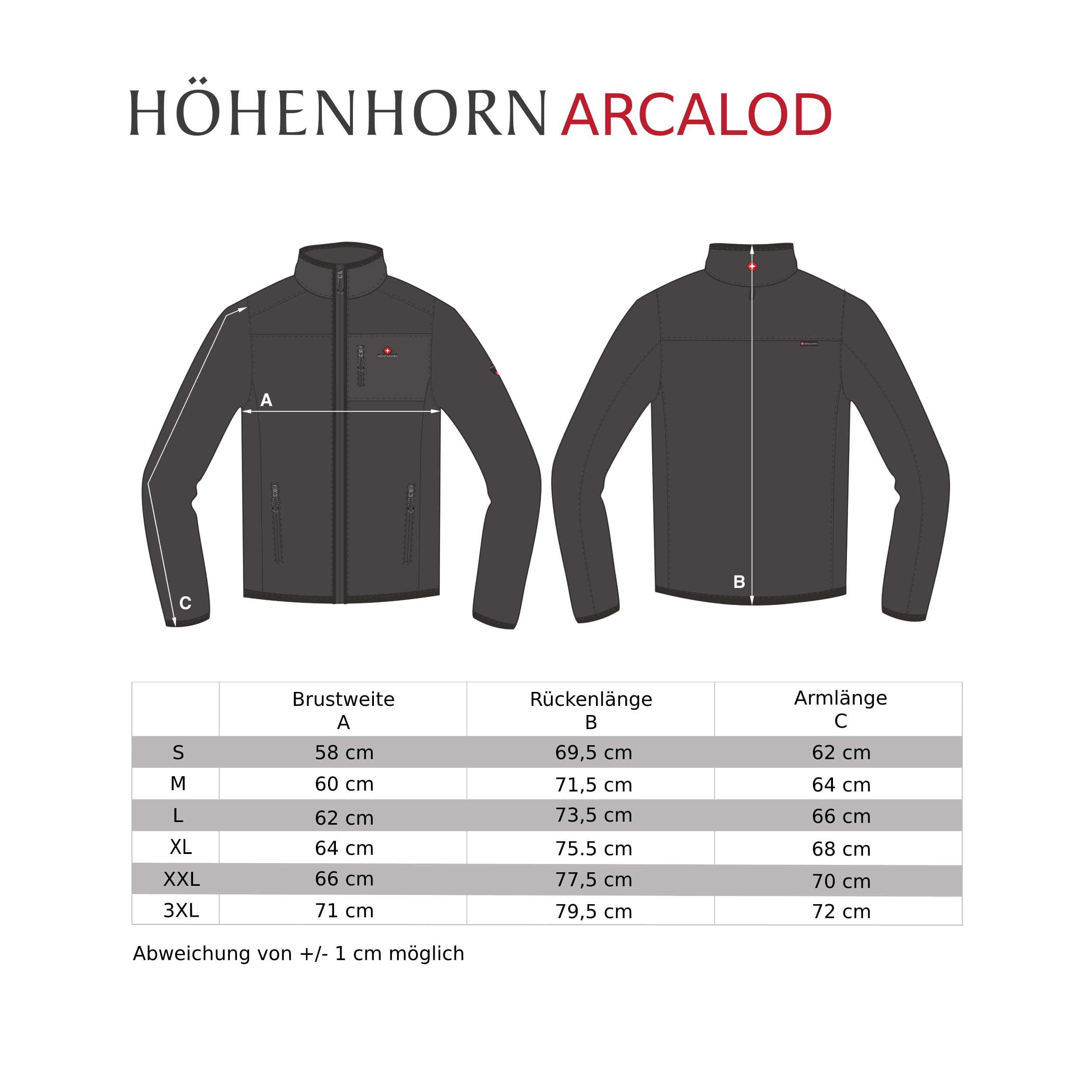 Höhenhorn Arcalod Pro Męska kurtka zimowa 3 w 1, podwójna kurtka, wodoodporna