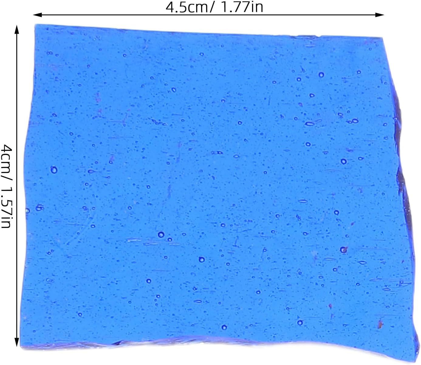 VINTORKY 1 Pack Glass Fusing Pieces: 50g Dichroic Glass Tiles - Microwave Kiln Compatible Fusing Supplies for Home Crafters - Ideal for Small Art Projects Dark Blue