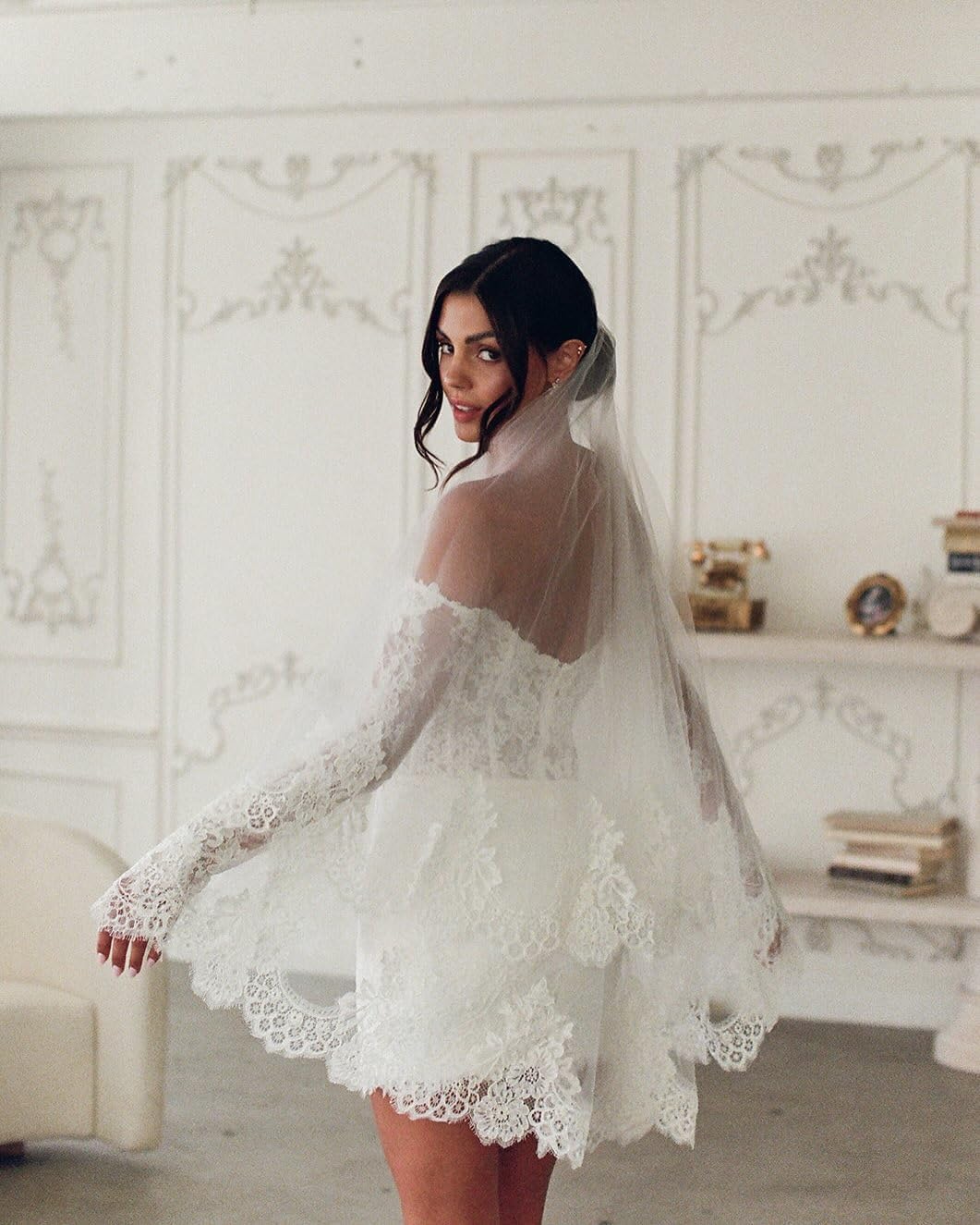 Cudiew Short Wedding Dresses for Women Mini Bridal Dress for Bride Corset Wedding Reception Gowns 2025 - Image 6