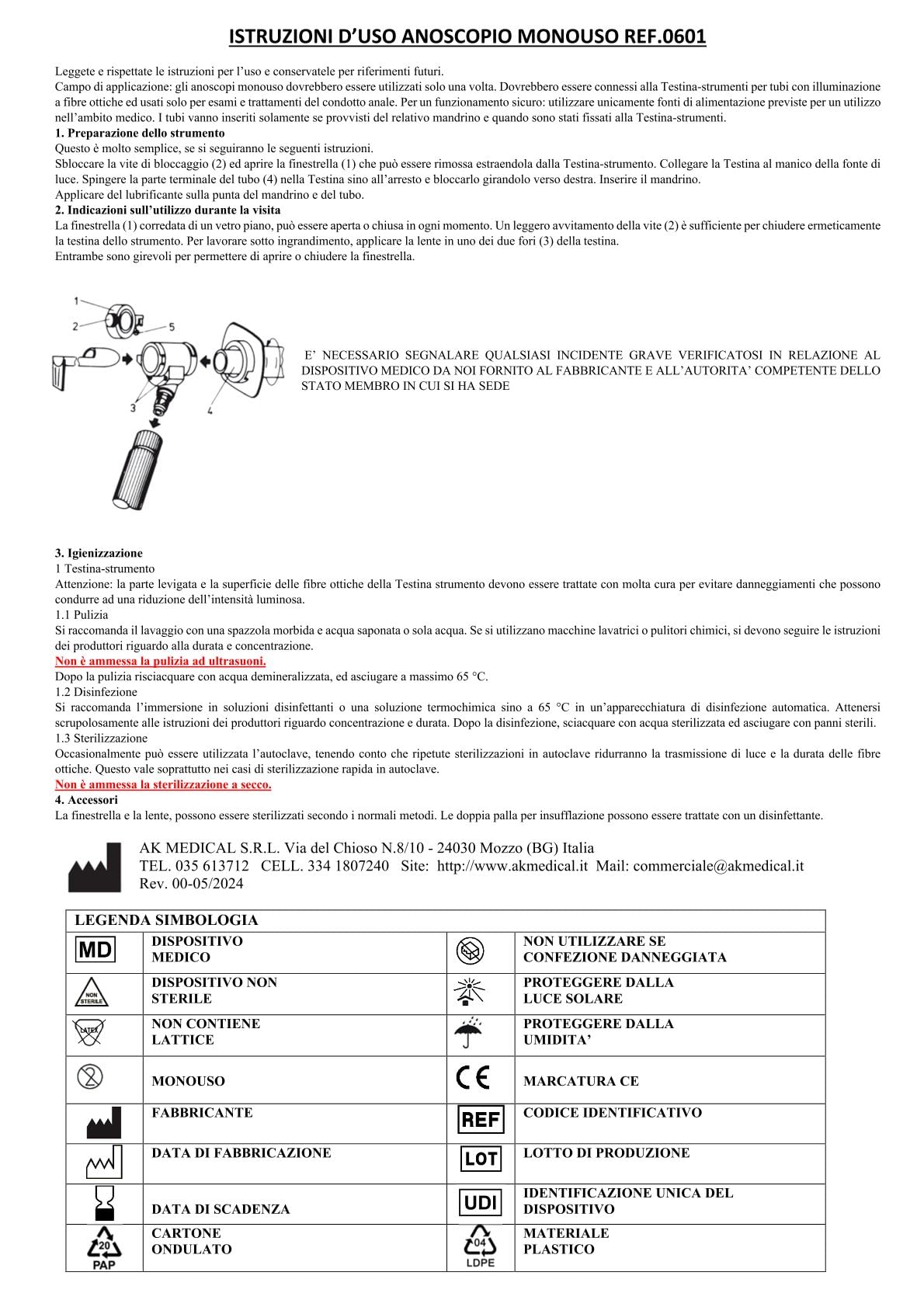 Gima 25947 Anoscopio desechable, estériles, Unidades de 60