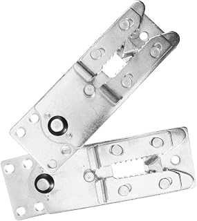 2pcs Snap Style Sectional Couch Connectors Interlocking Sofa Linking Parts with Screw-Attached Iron Plates for Stable Furniture and Secure Seating