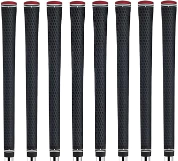 Lamkin Crossline Black 360 Golf Grip Bundle 8 Piece, Midsize