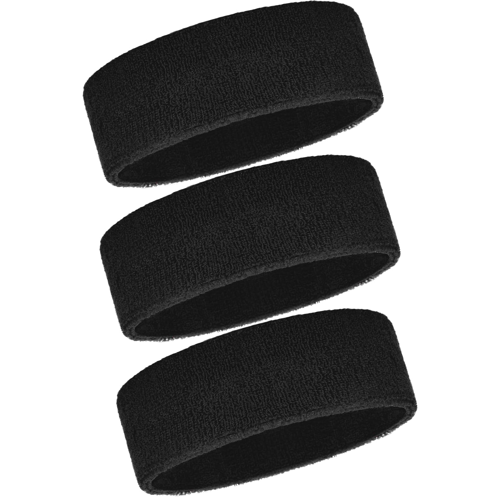 Hestya 3 Piezas Diademas Deportivas para Mujeres Hombres Banda de Cabello Elástica Antideslizante Banda de Sudor para Frente Correr Fitness Yoga Bicicleta Baloncesto