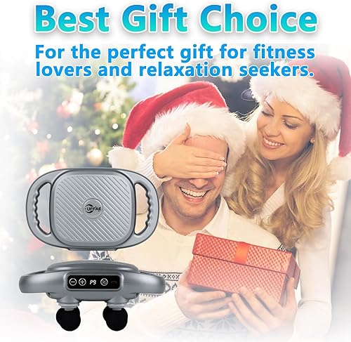 Vista 8 de Pistola de masaje de 6 cabezas de tejido profundo con 9 niveles y 9 modos, herramienta masajeadora eléctrica para piernas, brazos, cintura, espalda