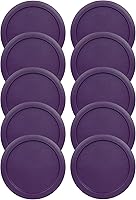 Vista 21 de Tapas de repuesto para recipientes de vidrio Pyrex para almacenamiento de alimentos de 4 tazas, tapas redondas de plástico de 6 pulgadas para Pyrex