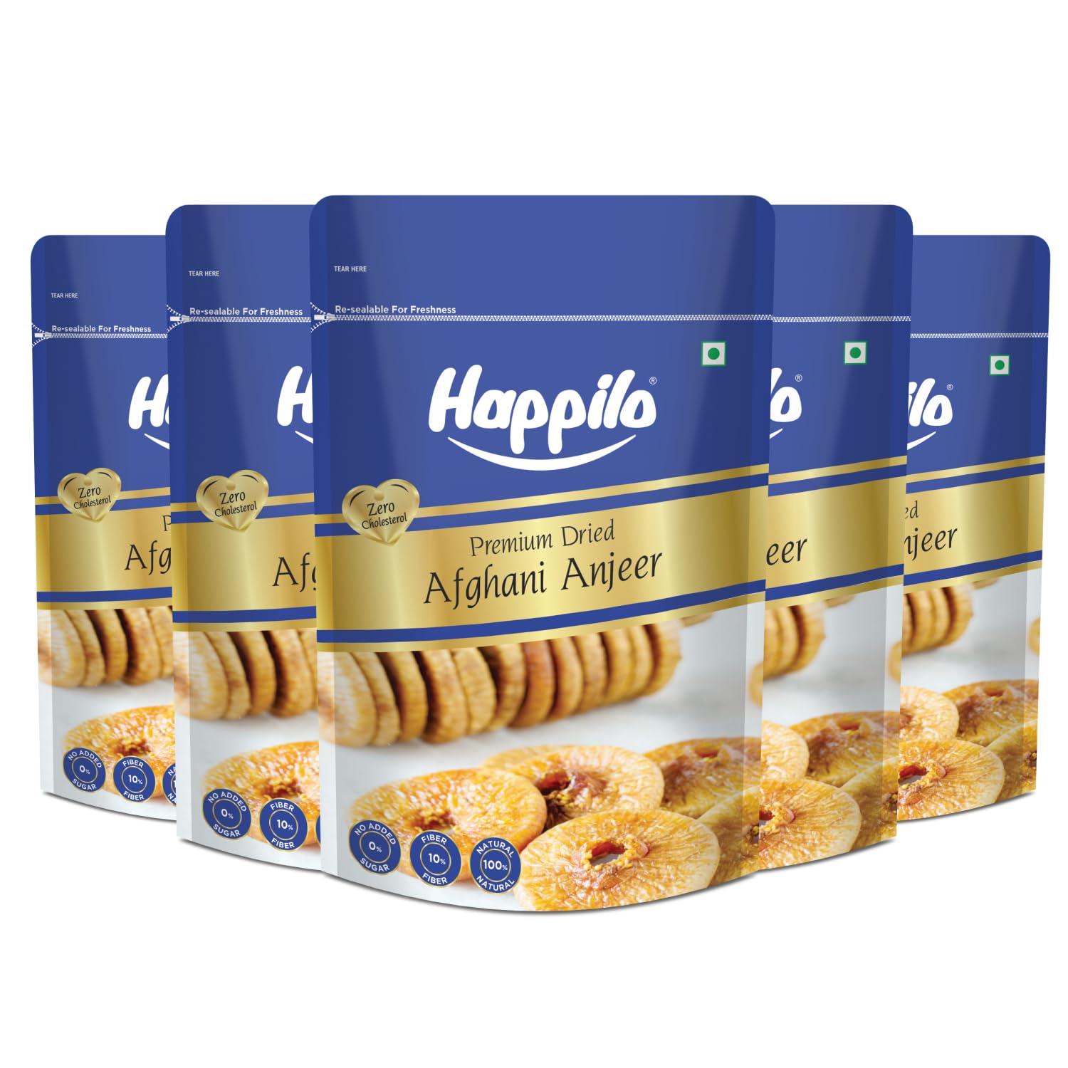 Happilo Premium Dried Afghani Anjeer 200g each (Pack of 5), Dry Figs for Weight Management, Digestion, Immunity, Good Health & Rich in Dietary Fiber (B077FF9J3C) Amazon Price History, Amazon Price Tracker
