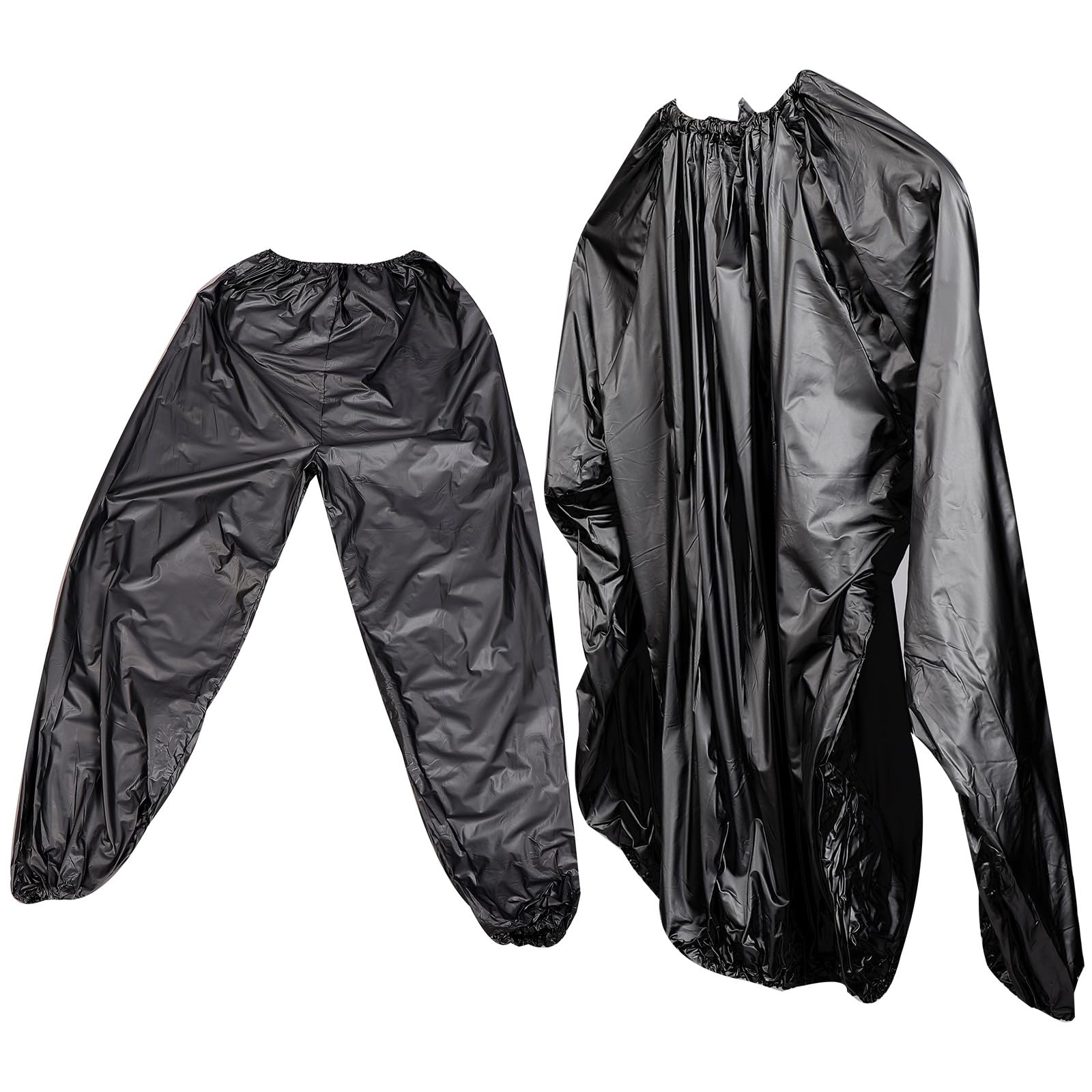 Sudadera y pantalones de sauna Alipis en negro con talla única para fitness