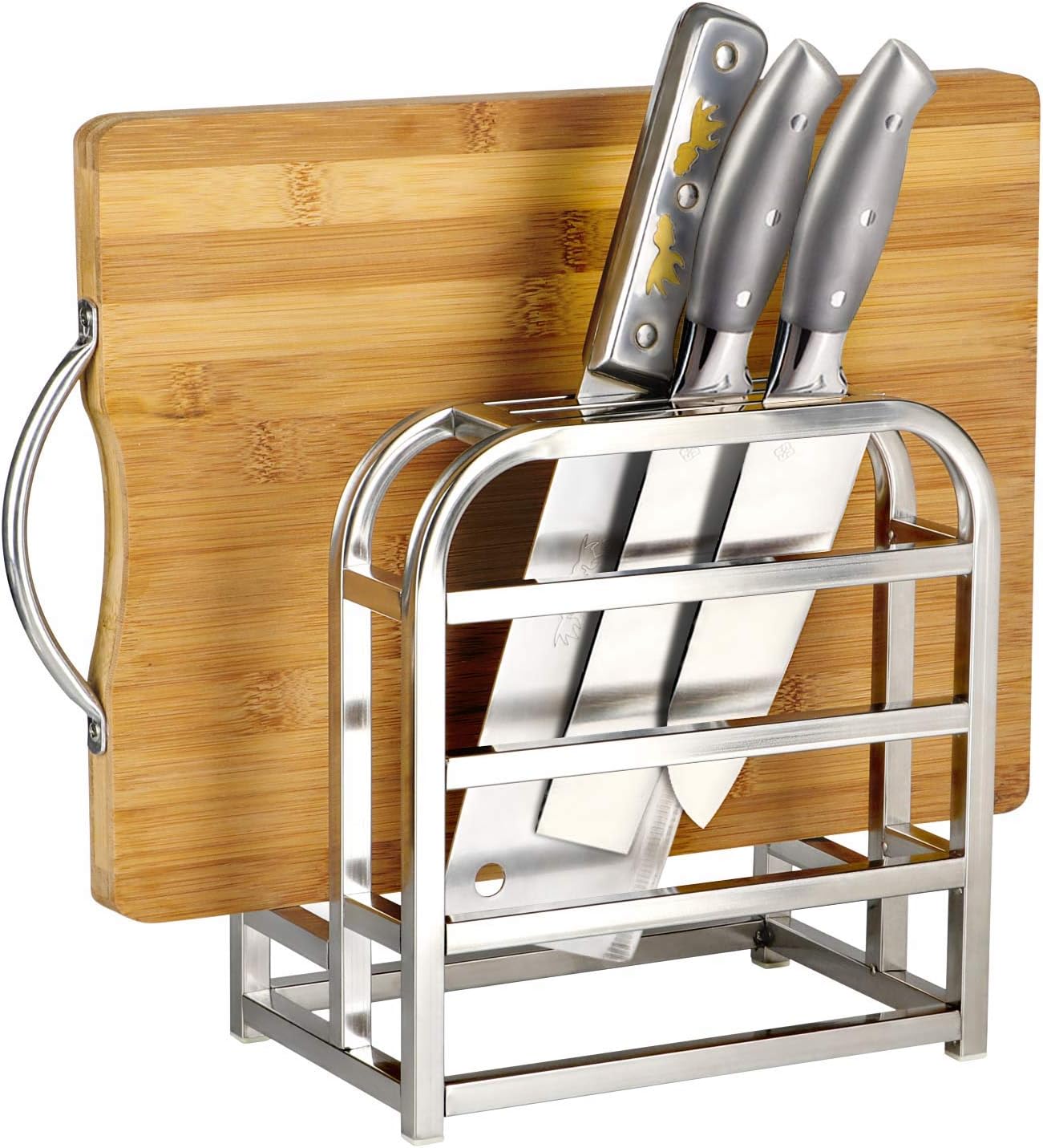 Amazon Hulisen 包丁 まな板スタンド 包丁立て 18 8ステンレス製 まな板 包丁スタンド 小型 まな板スタンド オンライン通販