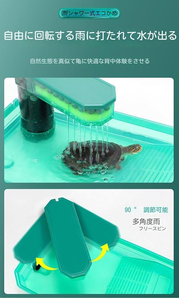 Amazon | Zehaiwl 亀水槽プラスチック,爬虫類繁殖ボックス,カメ