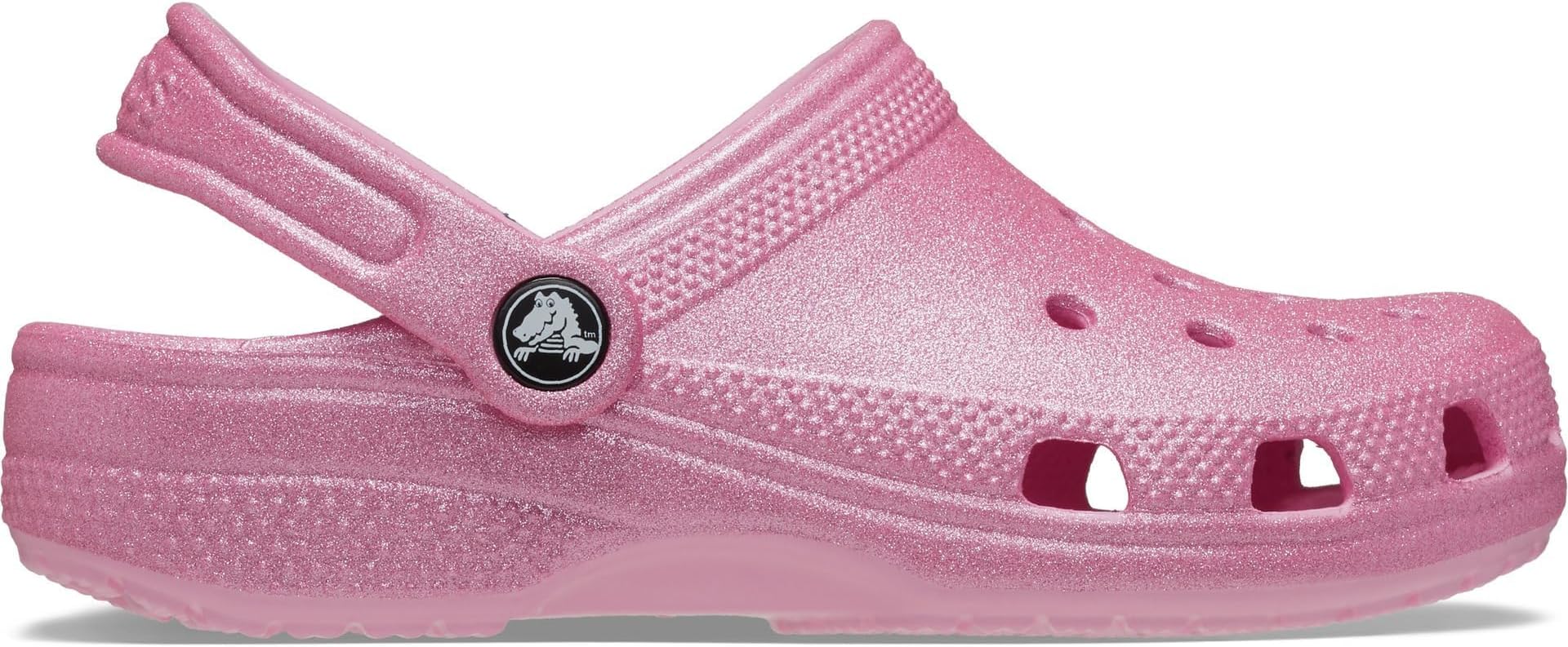 Crocs Kids Clogs, Classic Glitter Clog T, Pink Tweed Glitter,10 UK Child