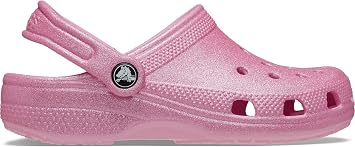 Crocs Unisex-Adult Classic Glitter Clogs (Toddler) T PTG