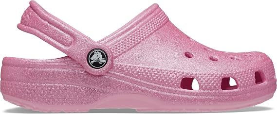 Crocs Unisex-Adult Classic Glitter Clogs (Toddler) T PTG