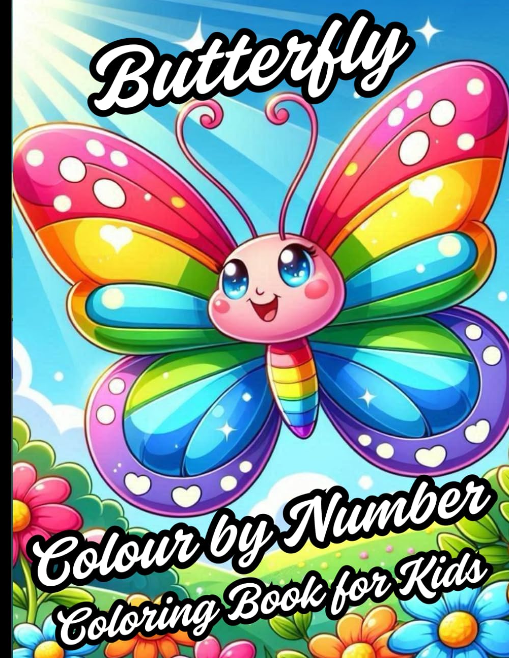 Butterfly Colour by Number Coloring Book for Kids: Beautiful Butterfly Color-by-Number Pages for Kids | Relaxing and Educational Coloring Fun. (color by number butterfly book)