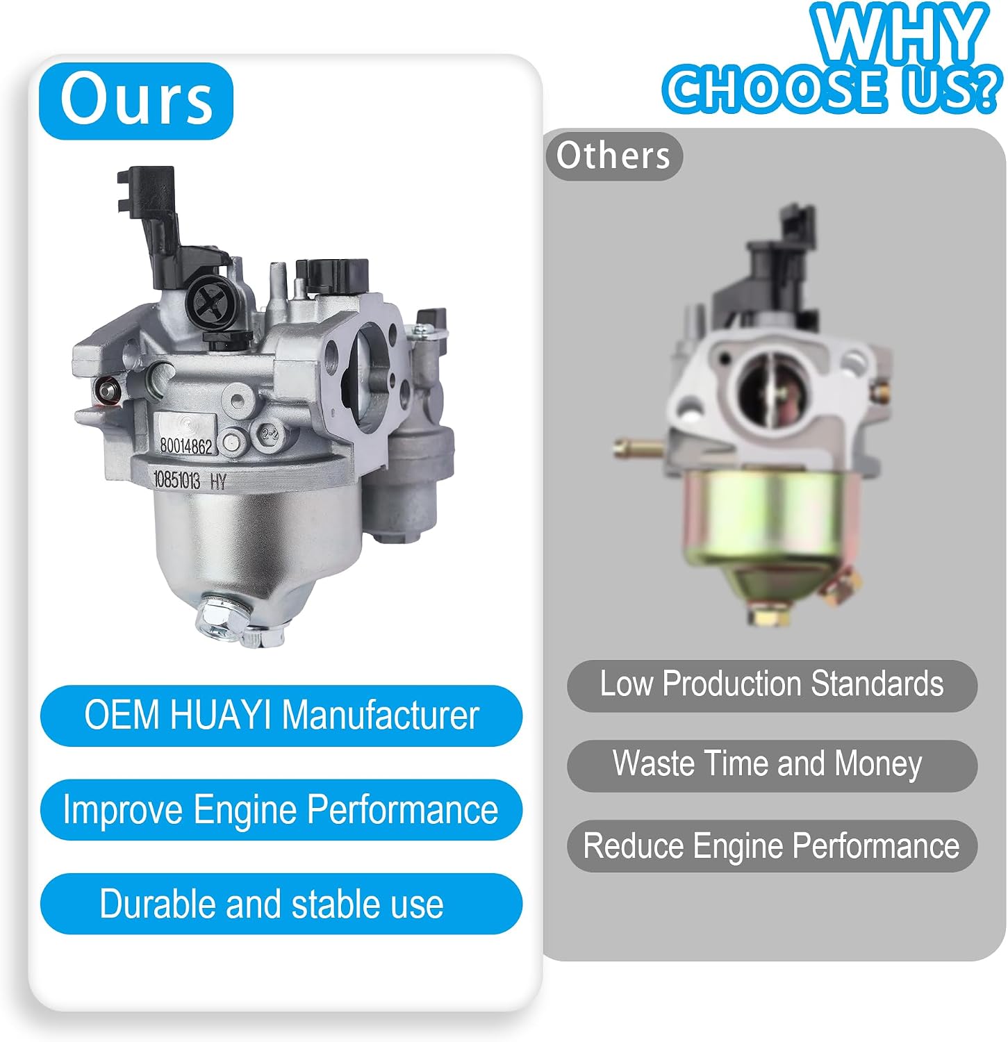 596079 596080 592864 Carburetor Compatible with Briggs and Stratton CR950 CR750 208cc 84004577 595783 595651 595780 13R232 130G32 MTD Craftsman Troy-Bilt Power More Engine
