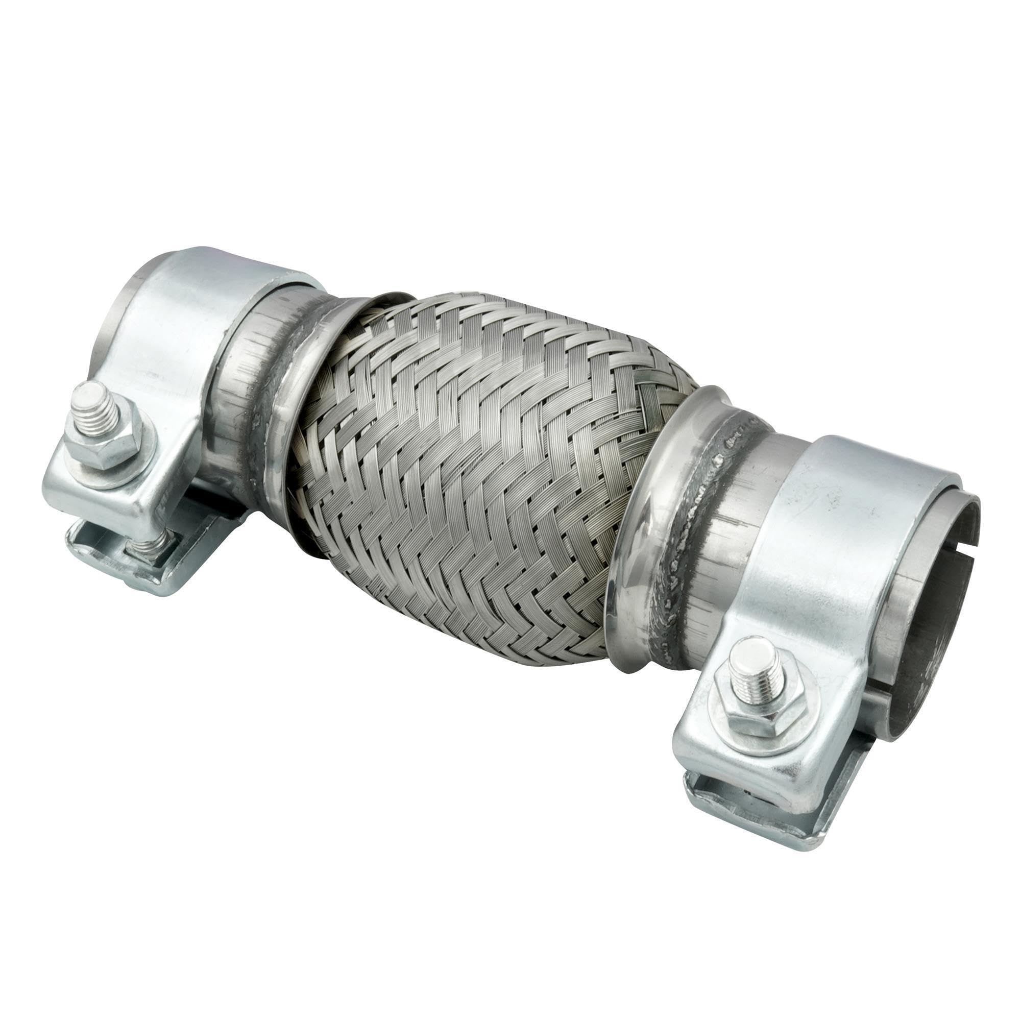 Ø 50mm / 2" Edelstahl Flexrohr in Interlock Bauweise mit Schellen Abgasanlage Auspuff 100/200mm