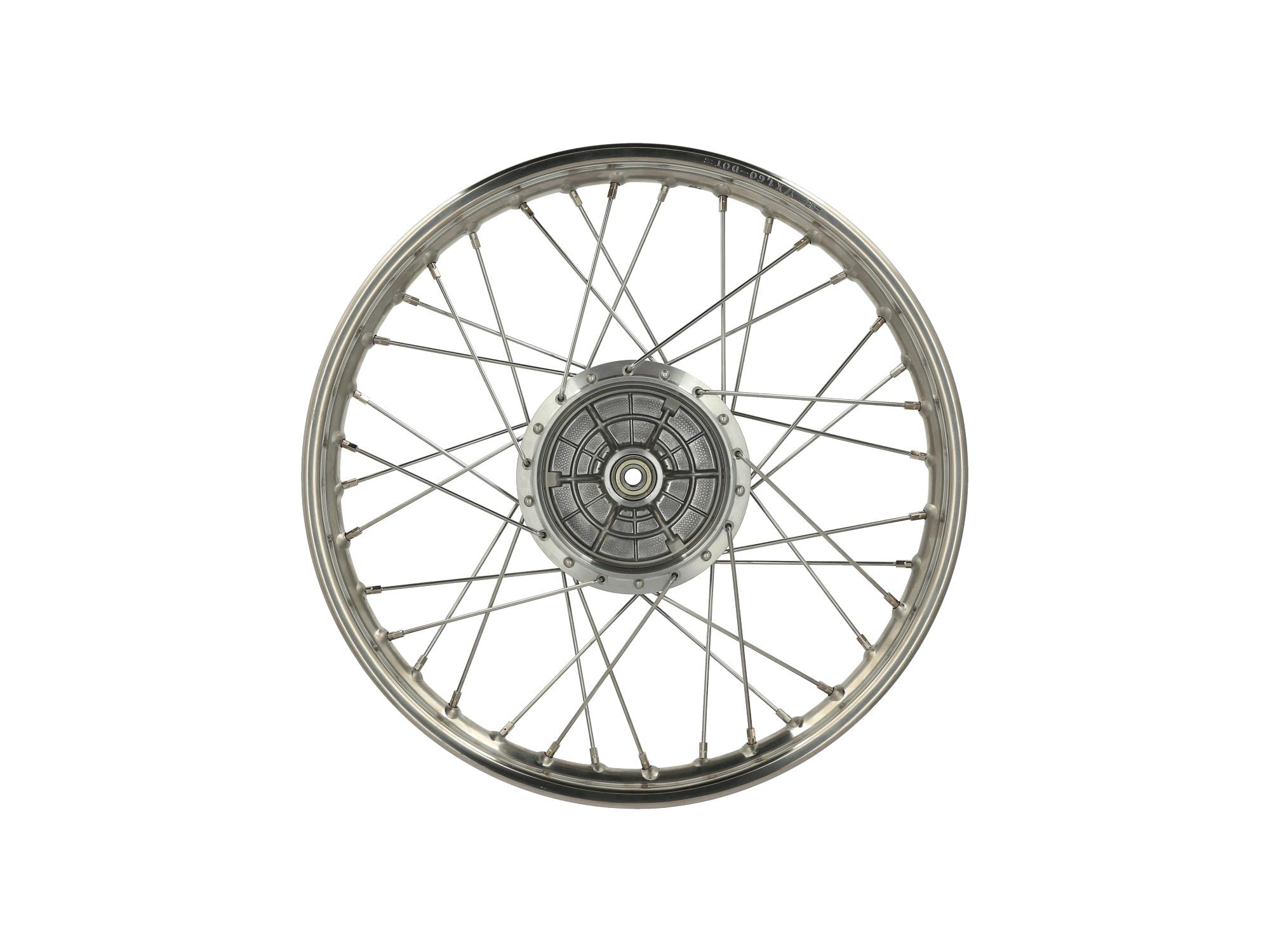 Speichenrad, 1,6x17 Zoll - Edelstahlfelge, Edelstahlspeichen