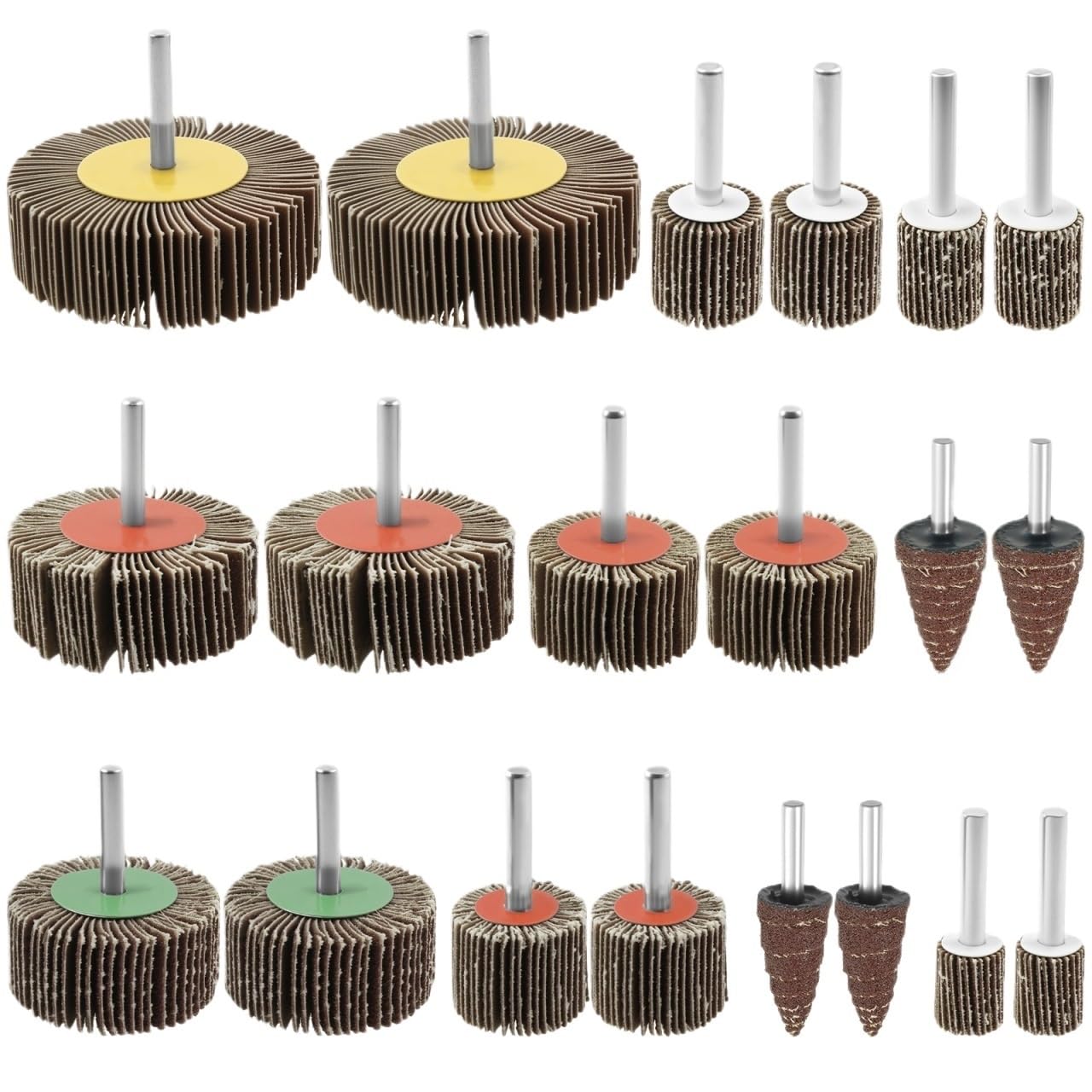 fächerschleifer 20-teiliges Schleiflamellen-Set