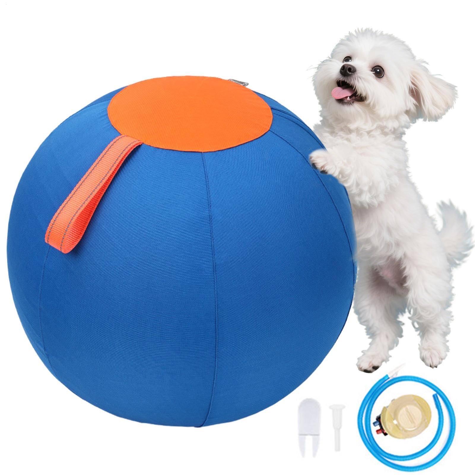 Pelota de Pastoreo para Perros Grandes Mordedor inflable para cachorros | Juguete de ejercicio para cachorros para Jardín Finca Parque Amantes de Mascotas Entrenadores Piso Oficina Salón Dormitori