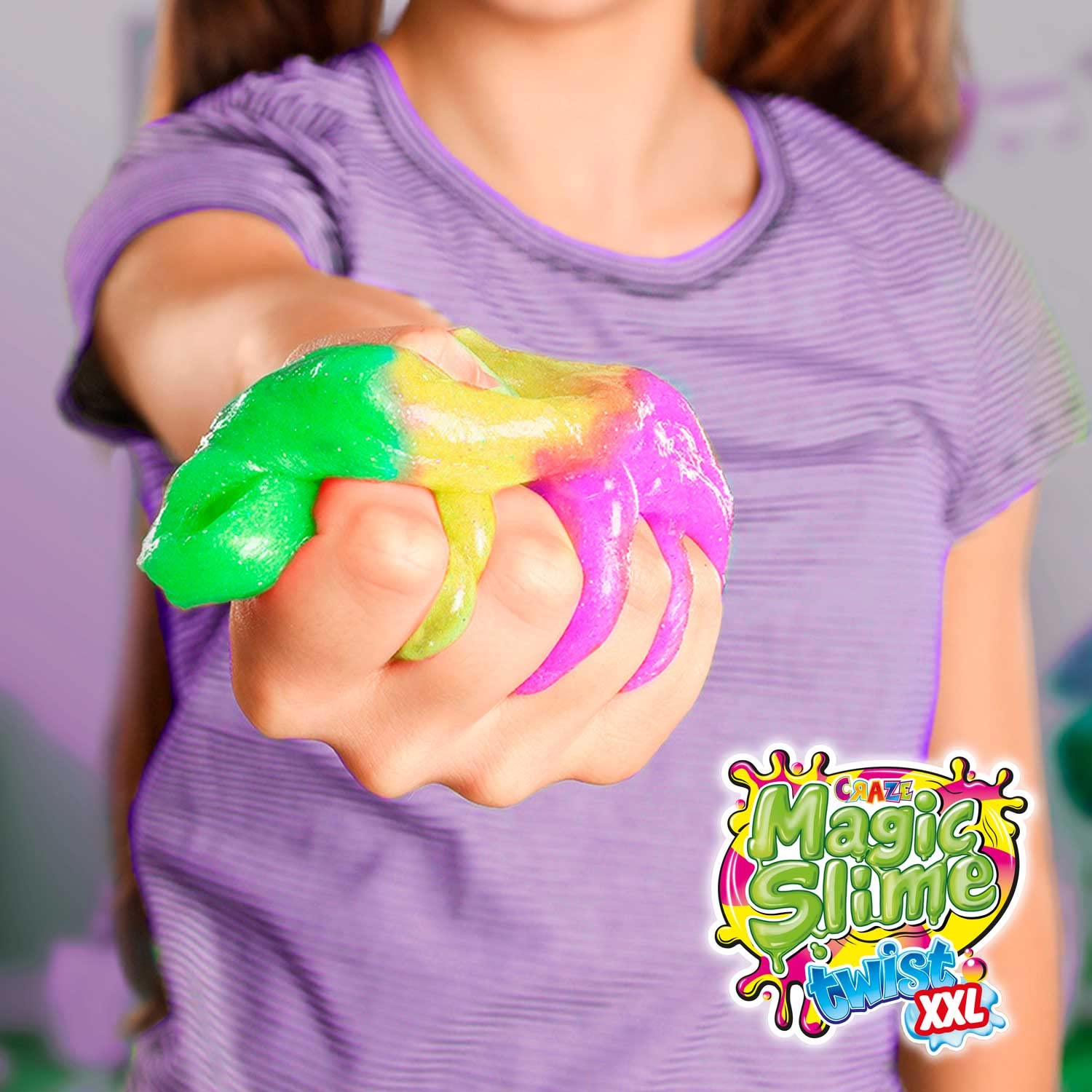 CRAZE 16404 Twist Magic Slime modelina do pokoju dziecięcego, na imprezę dla dzieci, kolorowa