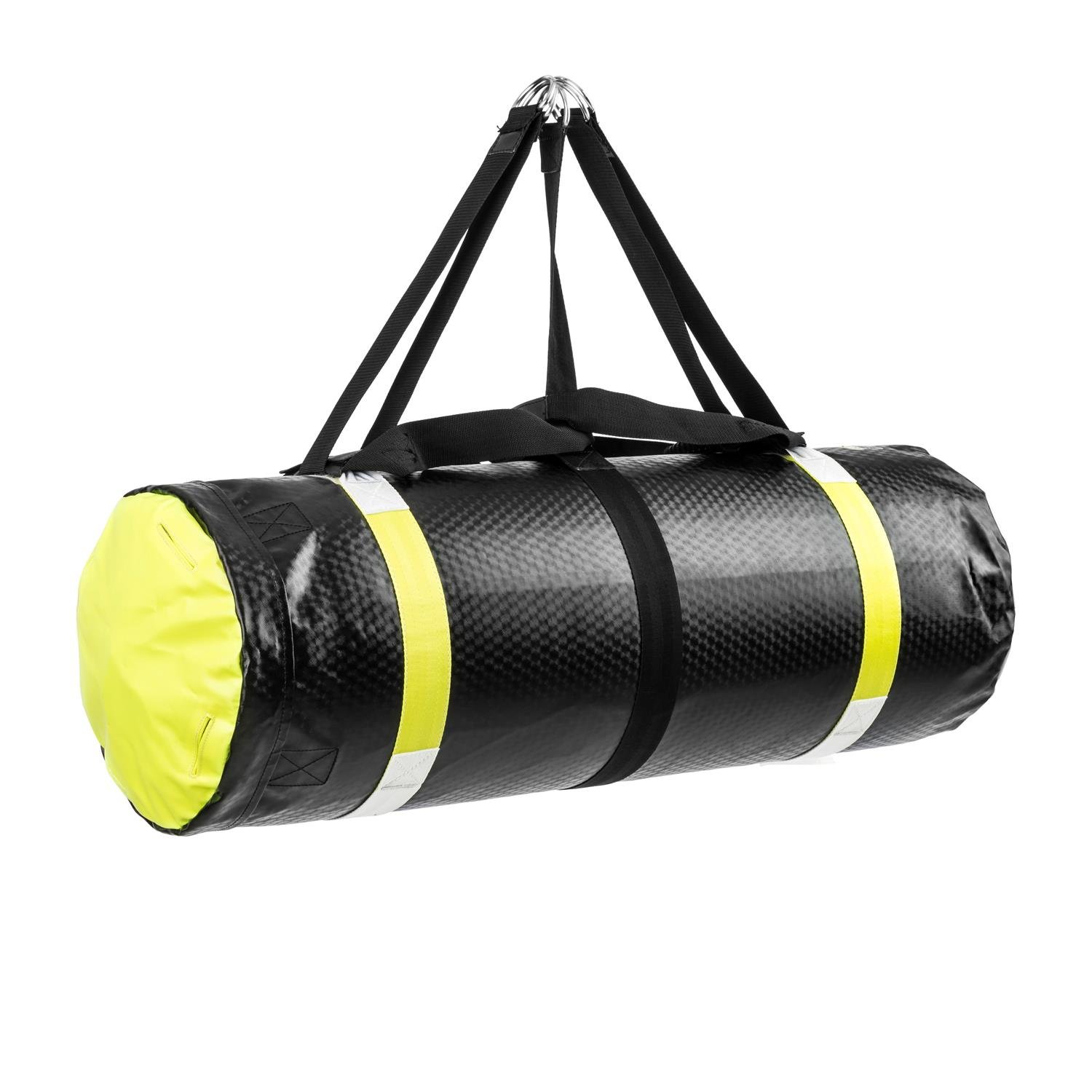 Klarfit Maxx MMA-A - Boxsack, Power Bag, Uppercut-Bag, Innovative Luft-Wasser Befüllung, Befüllung mit Wasser bis 55 Liter, Kampfsport-Training, Functional Training, Wasserschlauch, schwarz