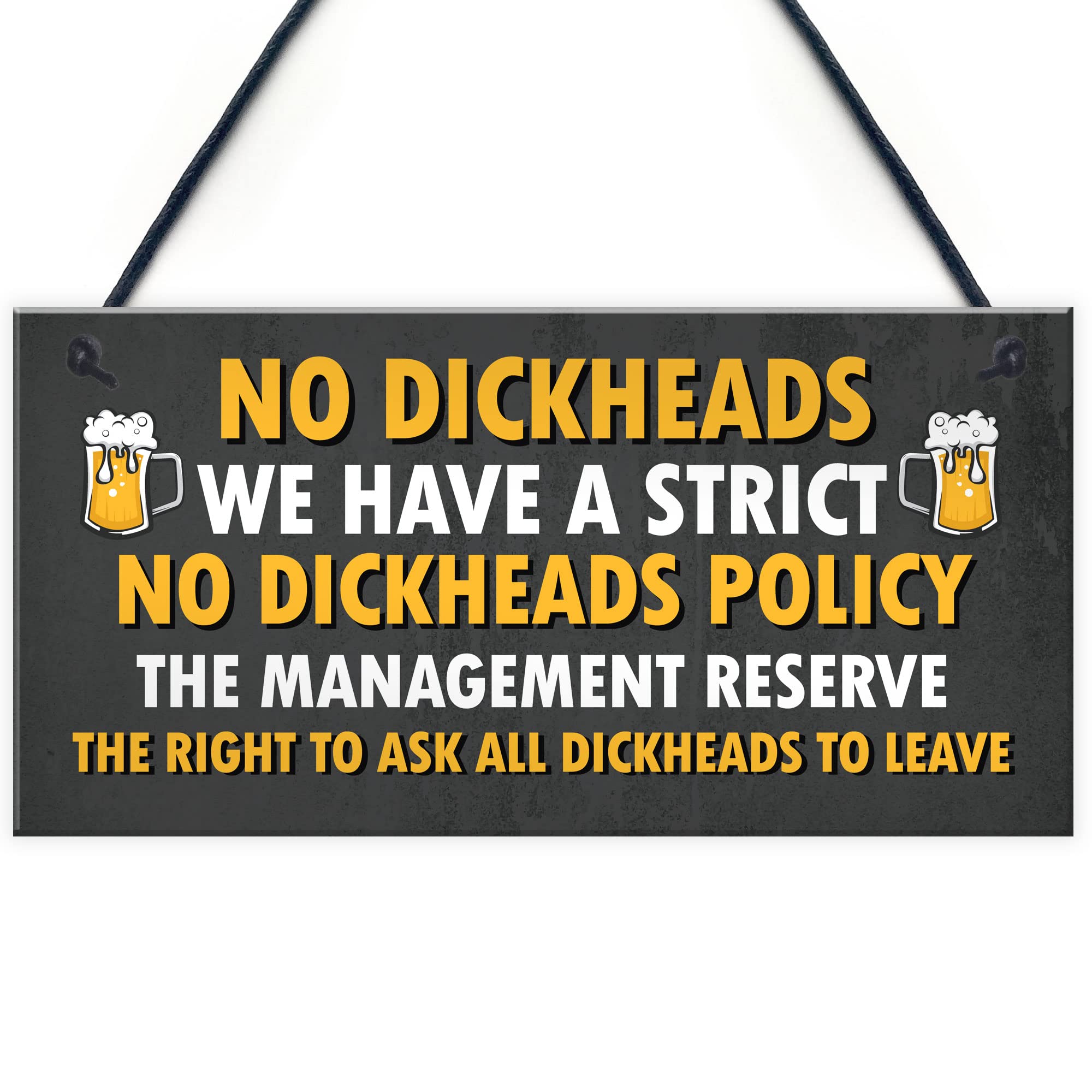 Red Ocean Funny Bar Sign Policy Hanging Sign Man Cave Garage Shed Sign Humour Pub Sign Garden Bar Sign