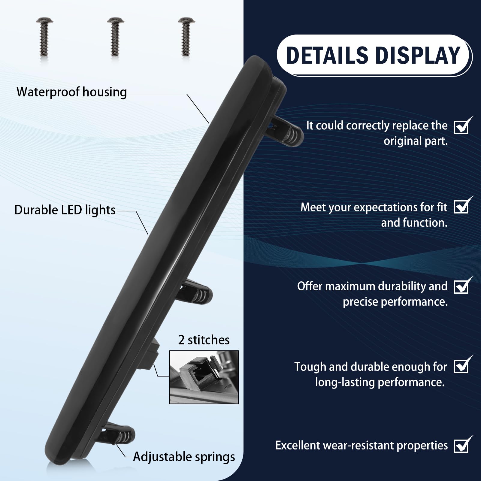 Luce Stop Freno Posteriore 7E0945097A per T5 2003-2015 Multivan Bus Box 7E0945097 7E0945097G Terza Luce di Stop Luce di Stop 3a Nero